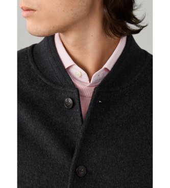 Hackett London Bomberjacke Wool grau