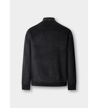 Hackett London Bomberjacke Wool grau