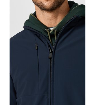 Hackett London jakna blouson softshell mornarsko modra