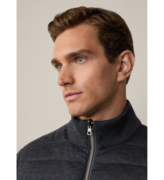 Hackett London Casaco com painel reversvel cinzento