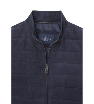 Hackett London Navy quiltet vest