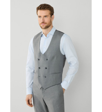 Hackett London Casaco de sarja cintura cinzento