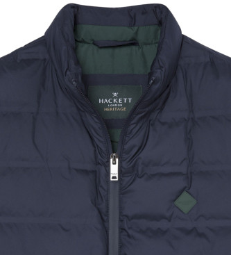 Hackett London Weste Einfarbig navy