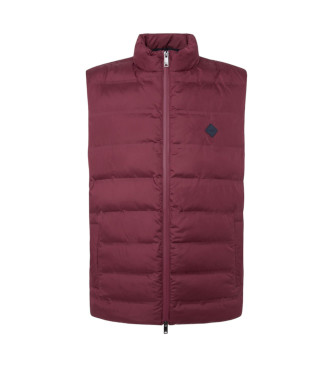 Hackett London Ensfarvet vest rd