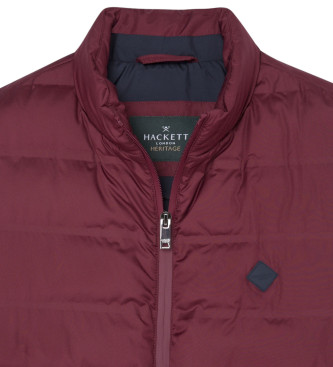 Hackett London Colete liso vermelho