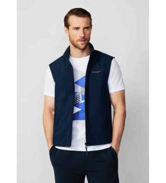 Hackett London Colete Softshell azul-marinho