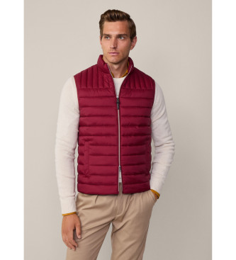 Hackett London Gilet Ultra Lw rosso