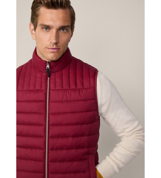 Hackett London Gilet Ultra Lw rosso