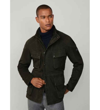Hackett London Jas 4 zakken Velogroen