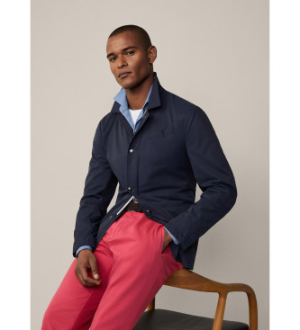 Hackett London Giacca in cotone blu scuro