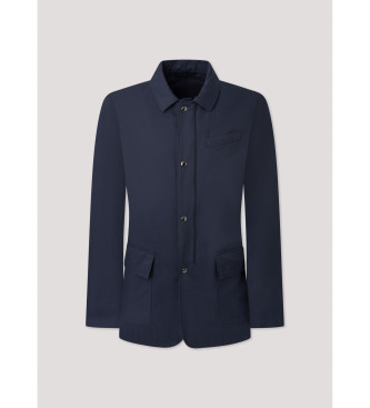 Hackett London Giacca in cotone blu scuro