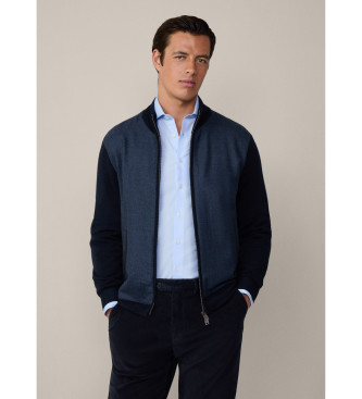 Hackett London Birdseye-jakke marinebl