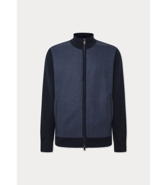 Hackett London Giacca blu scuro occhio di pernice