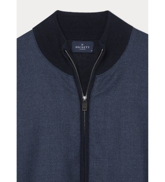 Hackett London Birdseye-jakke marinebl