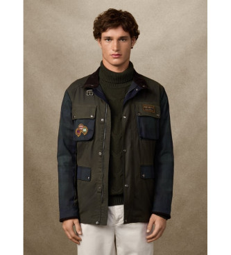Hackett London Casaco Velo Blackwatch verde