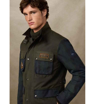 Hackett London Casaco Velo Blackwatch verde