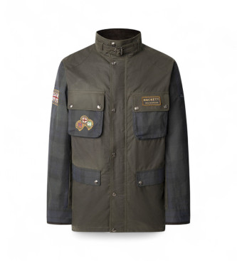 Hackett London Casaco Velo Blackwatch verde