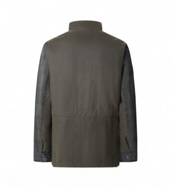 Hackett London Casaco Velo Blackwatch verde