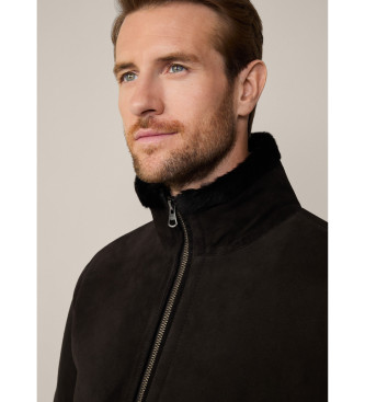 Hackett London Chaqueta Bomber Shearling marrn