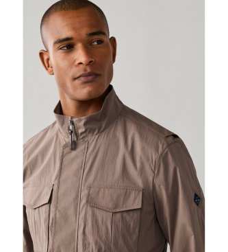 Hackett London Chaqueta De algodón beige