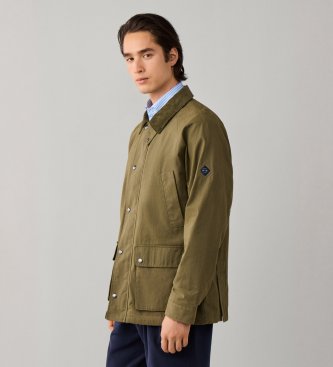Hackett London Grøn Cotton Field-jakke
