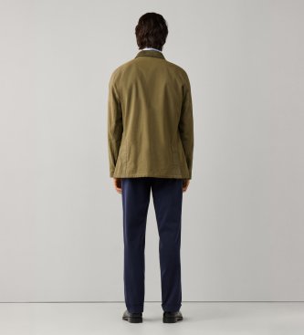 Hackett London Grøn Cotton Field-jakke