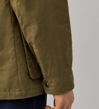 Hackett London Grøn Cotton Field-jakke