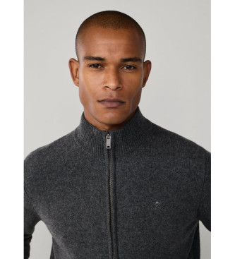 Hackett London Hzip uldjakke gr