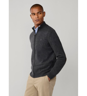 Hackett London Hzip uldjakke gr