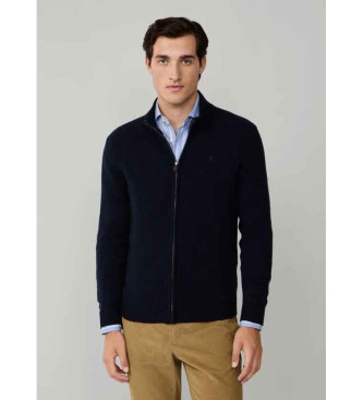 Hackett London Hzip Wool Jacket marinbl