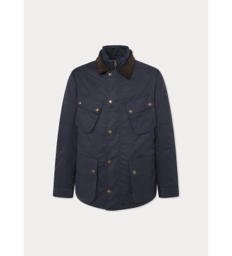 Hackett London Drywax jacka marinbl