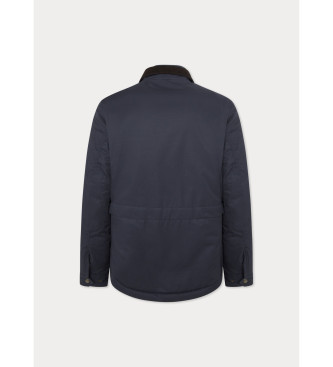 Hackett London Drywax jas marine