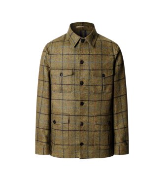 Hackett London Veste Green Tattersall verte