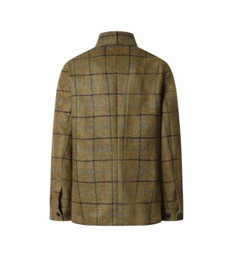 Hackett London Veste Green Tattersall verte