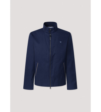 Hackett London Harrington-Jacke blau