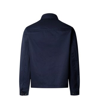 Hackett London Marineblaue Harrington-Jacke