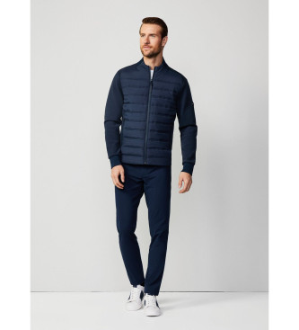 Hackett London Hybrid-Steppjacke navy