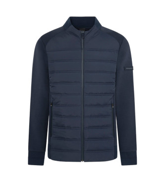 Hackett London Hybrid Quilt Jacket navy