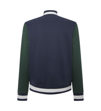 Hackett London Heritage H Btn Varsity Jacket navy, green