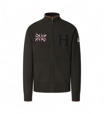 Hackett London Heritage Rally Fzip Jacket green