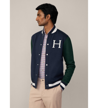 Hackett London Heritage Varsity Jas marine