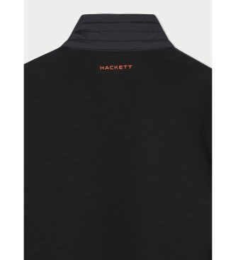 Hackett London Casaco Hs Piste Quilt Fz preto