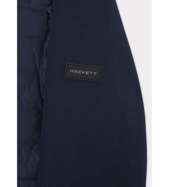 Hackett London Hs Quilt Bomber Jacket Fz navy