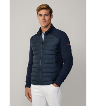 Hackett London Hybrid Quilt Fz Jacka bl