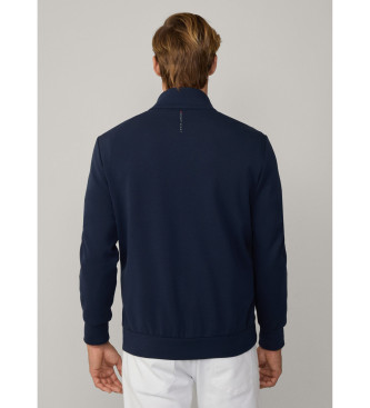 Hackett London Hybrid Steppjacke Fz blau