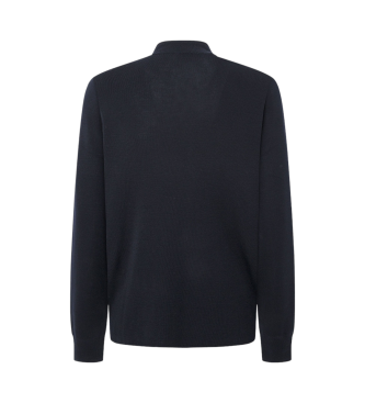 Hackett London Milano jakna z zadrgo Fzip navy