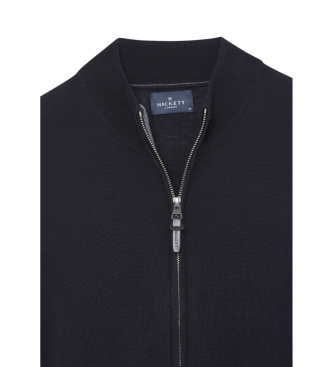 Hackett London Milano jakna z zadrgo Fzip navy