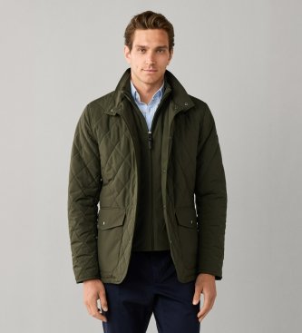 Hackett London Grøn Paddock-jakke