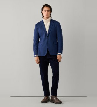 Hackett London Chaqueta Performance Flannel azul