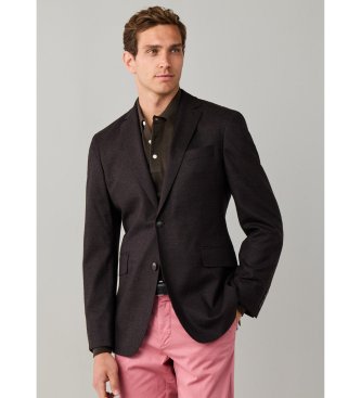 Hackett London Giacca Performance Flannel marrone